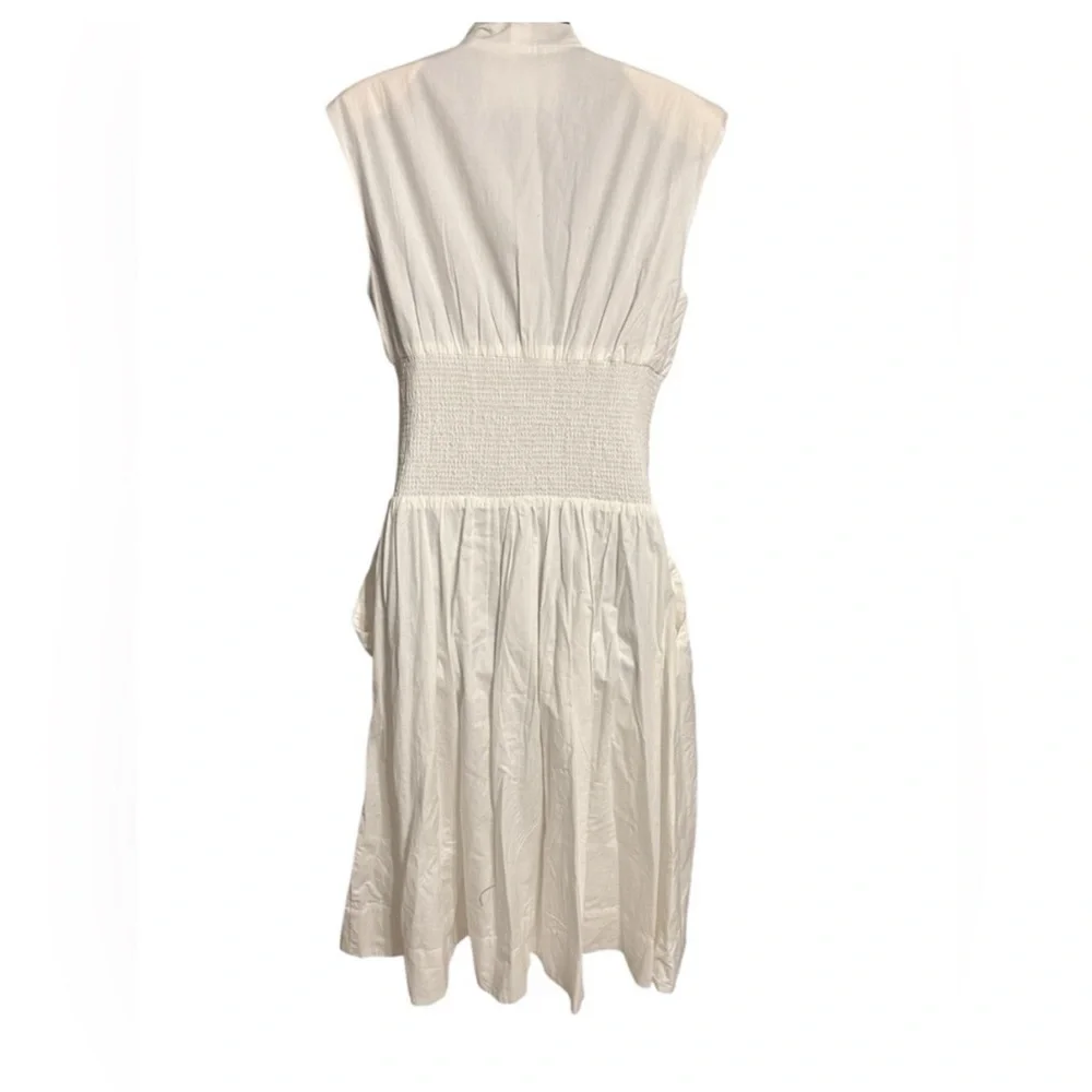 NWT, Retails 170, Anthropologie Tommie white linen dress size medium - Picture 3 of 8